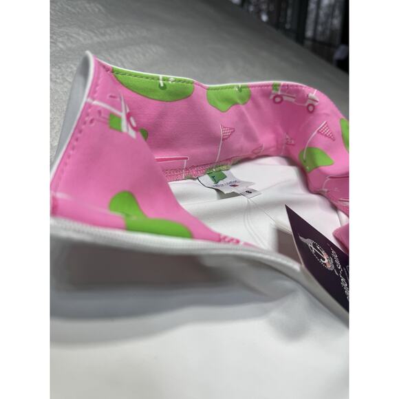 Sailor-Sailor Britt Sleeveless Golf Top White Golf Life Pink SZ S UPF 50+ NWT - Picture 6 of 12